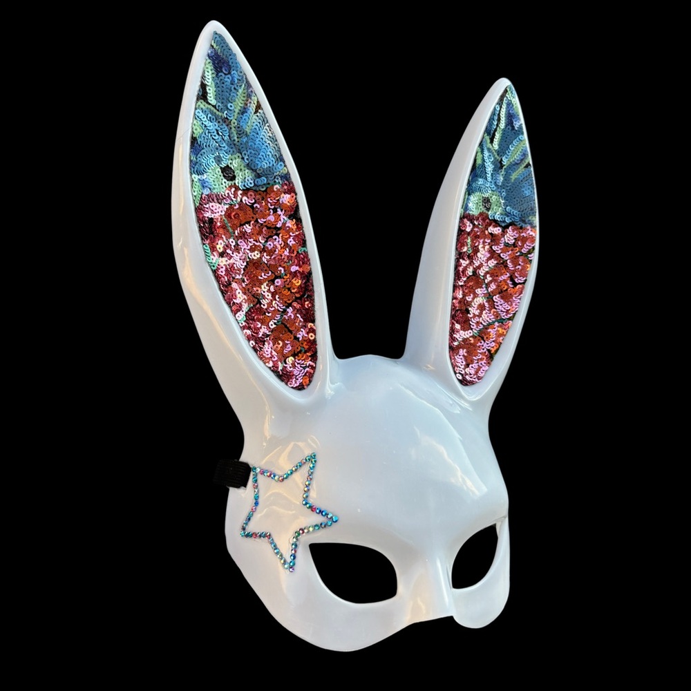 “Pineapple Star” Bunny Rabbit Mask - Picture 2 of 4